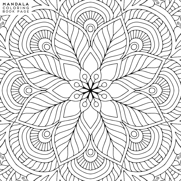 Mandala Coloring Illustration