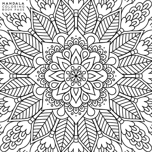 Mandala Coloring Illustration