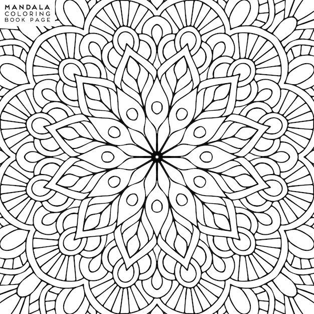 Mandala Coloring Illustration