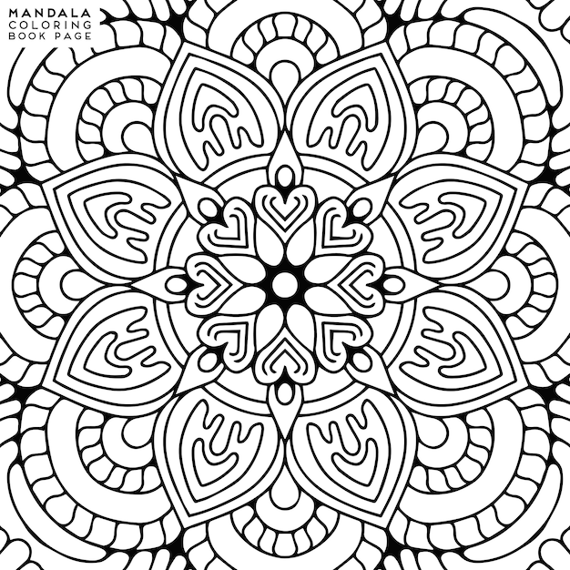 Mandala Coloring Illustration