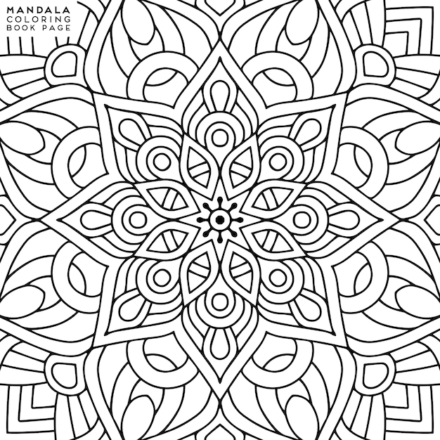 Mandala Coloring Illustration