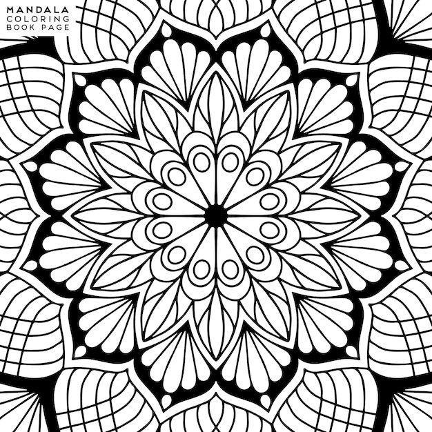 Mandala Coloring Illustration