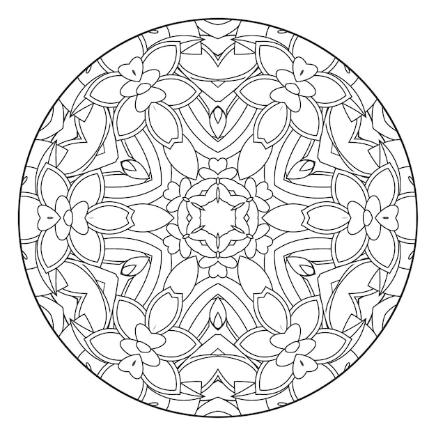 Mandala coloring page for adults and kids Mandala coloring book Mandala pattern coloring page