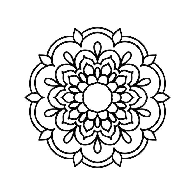 Mandala coloring page and book