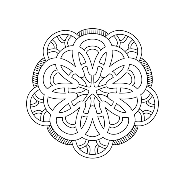 Mandala coloring page and book