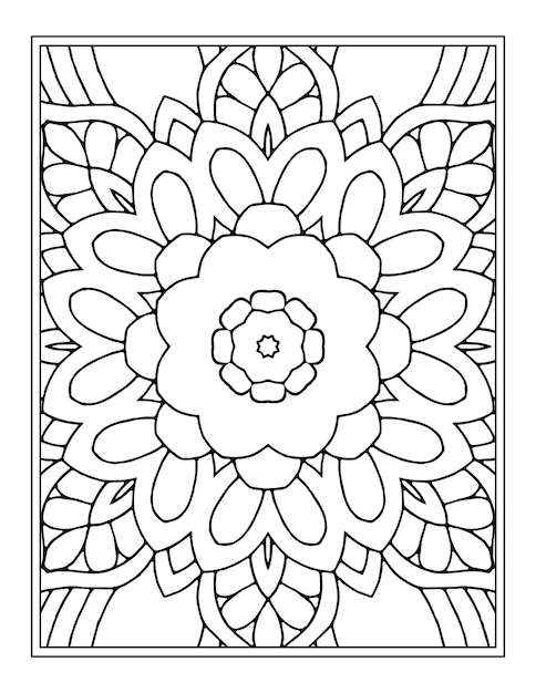 Mandala Coloring Page for Coloring Book