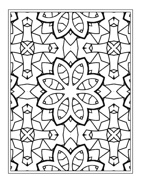 Mandala coloring Page Kdp Coloring Book design