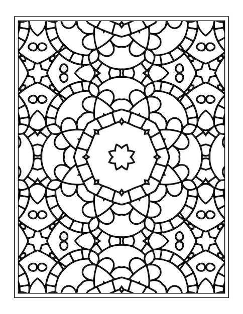 Mandala coloring Page Kdp Coloring Book design