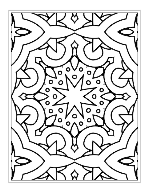 Mandala coloring Page Kdp Coloring Book design