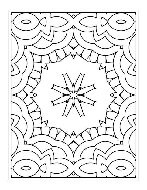 Mandala Coloring Page for Kdp Coloring Book