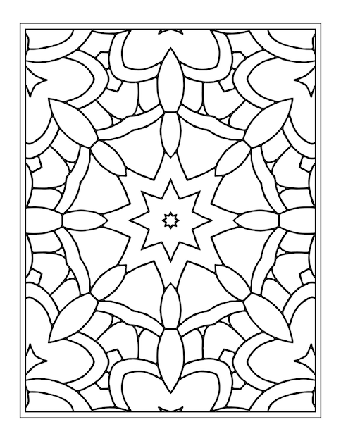 Mandala Coloring Page for Kdp Coloring Book