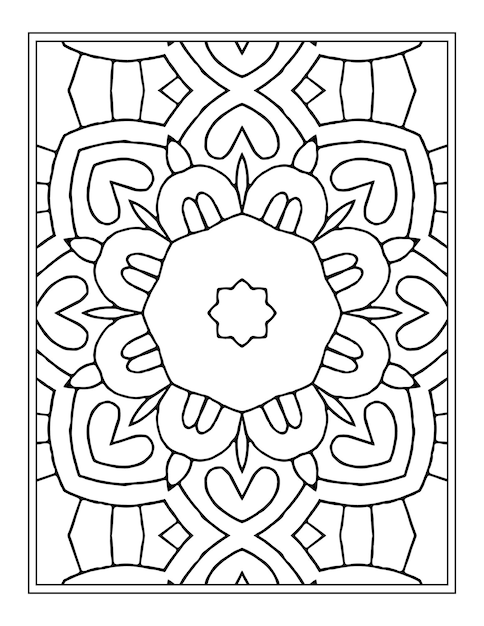 Mandala Coloring Page for Kdp Coloring Book