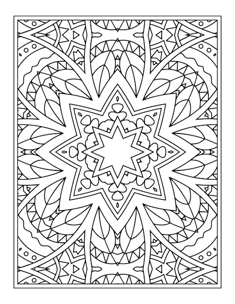 Mandala Coloring Page for Kdp Coloring Book