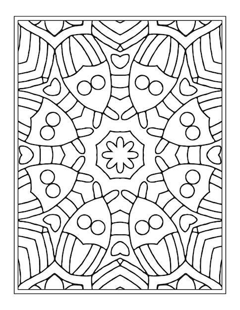 Mandala Coloring Page for Kdp Coloring Book