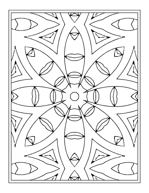 Mandala Coloring Page For Kdp Interior