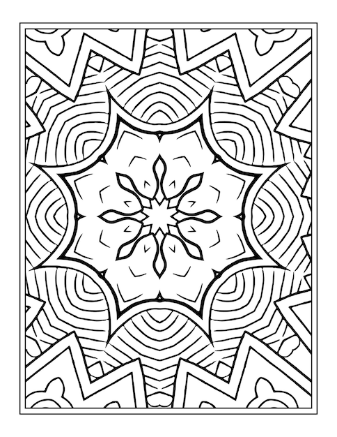 Mandala Coloring Page For Kdp Interior