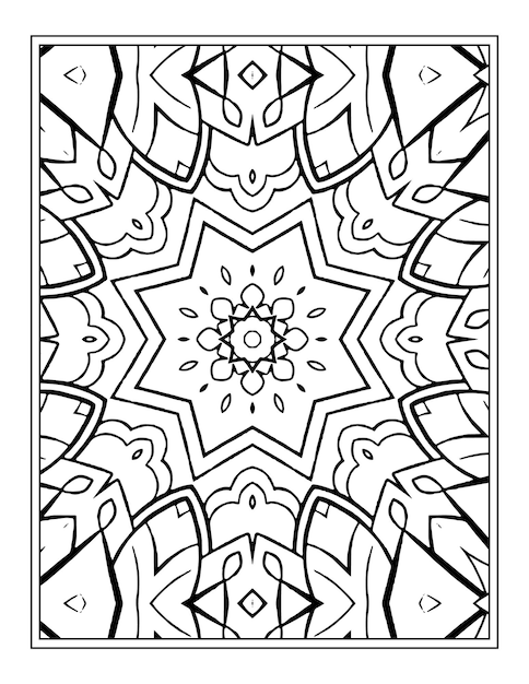 Mandala Coloring Page For Kdp Interior