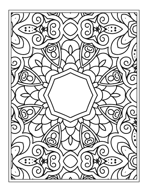 Mandala Coloring Page For Kdp Interior