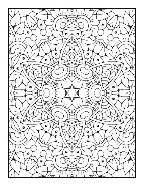 Mandala coloring page Mandala pattern coloring book page