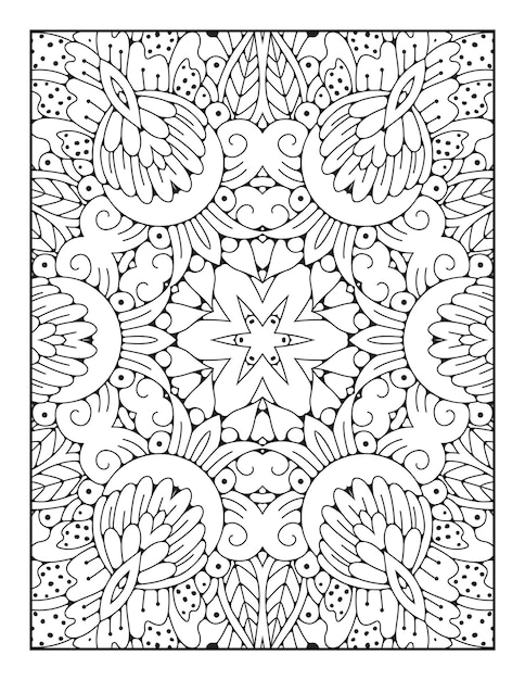 Mandala coloring page Mandala pattern coloring book page