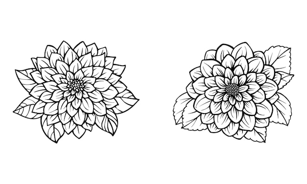 Mandala coloring page silhouette