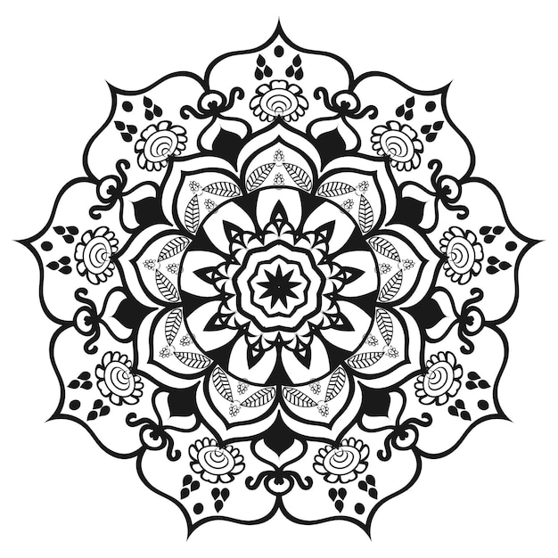 Mandala coloring pages design