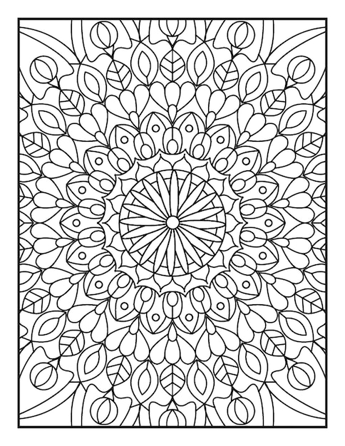 Mandala coloring pages KDP for adults