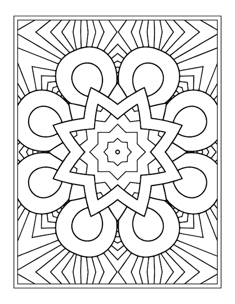 Mandala Coloring Pages for Kdp