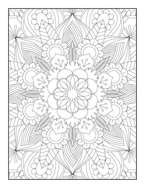 Mandala Coloring Pages, Mandala Coloring Page For Adults, Adult Coloring Pages, Mandala