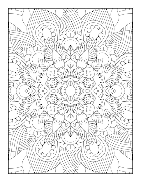 Mandala Coloring Pages, Mandala Coloring Page For Adults, Adult Coloring Pages, Mandala