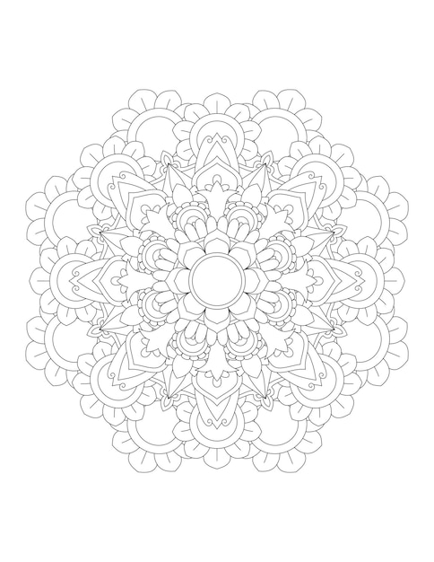 Mandala Coloring Pages Pattern Mandala FlowerIslam Arabic Indian and Ottoman motifs