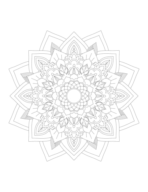 Mandala Coloring Pages Pattern Mandala FlowerIslam Arabic Indian and Ottoman motifs