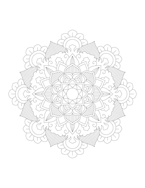 Mandala Coloring Pages Pattern Mandala FlowerIslam Arabic Indian and Ottoman motifs