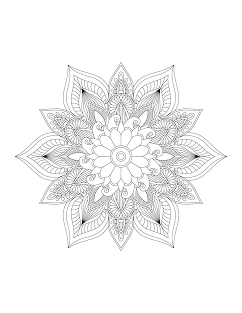 Mandala Coloring Pages Pattern Mandala FlowerIslam Arabic Indian and Ottoman motifs