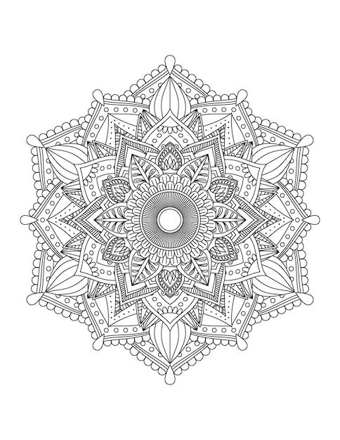 Mandala Coloring Pages Pattern Mandala FlowerIslam Arabic Indian and Ottoman motifs