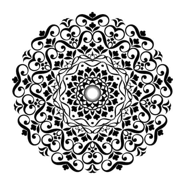 Mandala design for coloring page