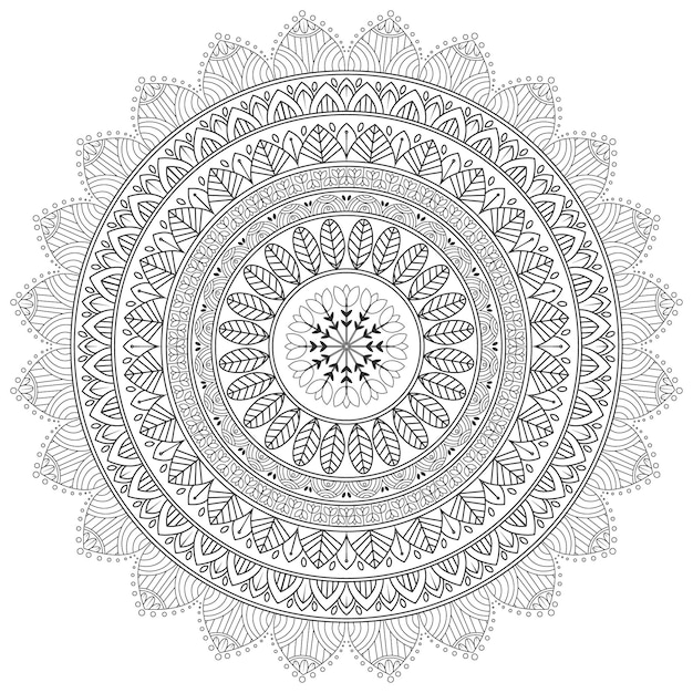 mandala design for coloring