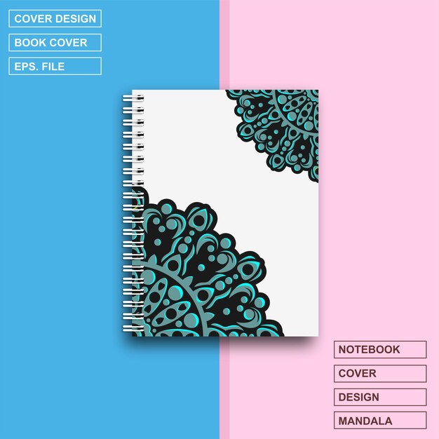 Mandala design cover notebook