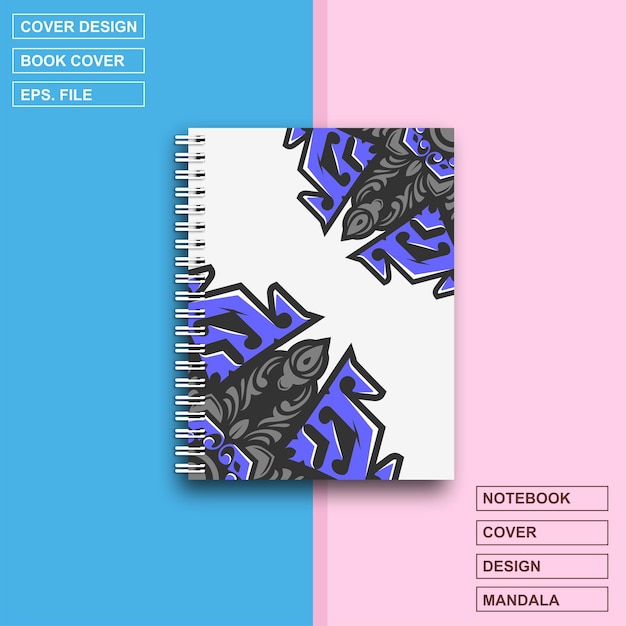 Mandala design cover notebook