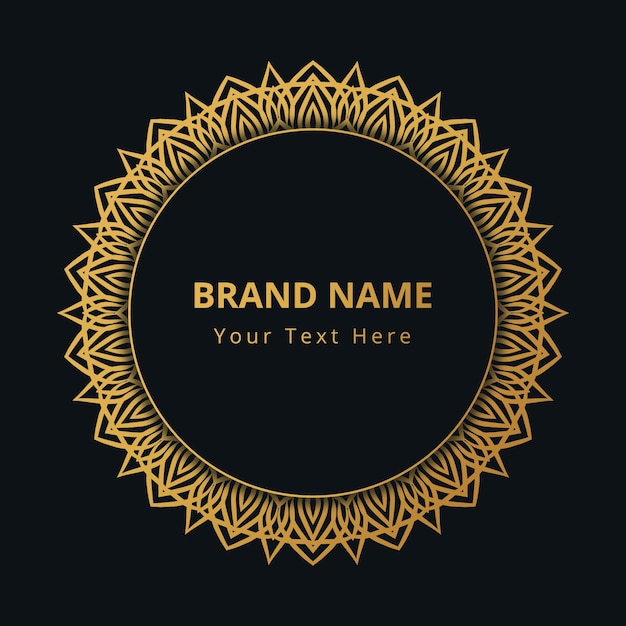 mandala design premium vector brand