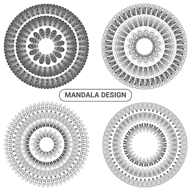 Mandala design template