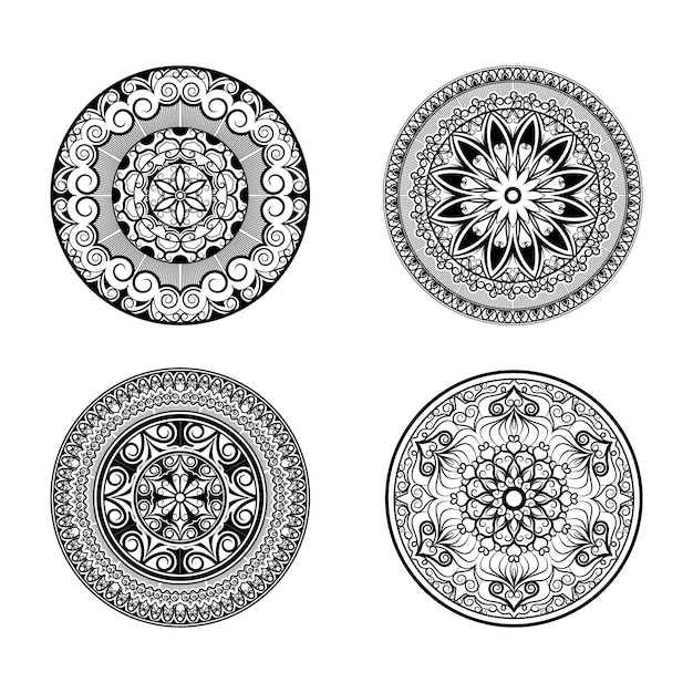 Mandala design with white background