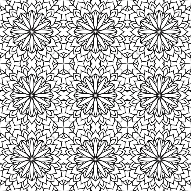 Mandala ethnic seamless pattern