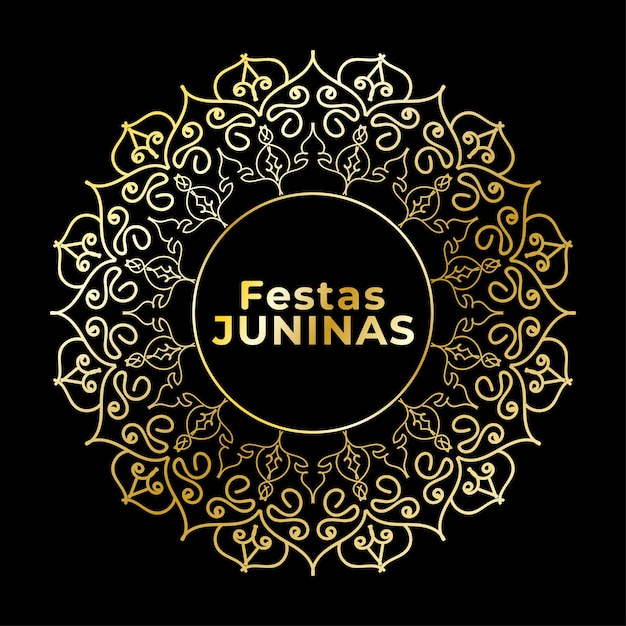 Mandala festas juninas floral ornament