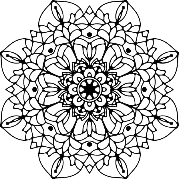 Mandala floral vector