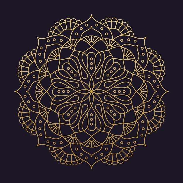 Mandala flower beautiful vector 