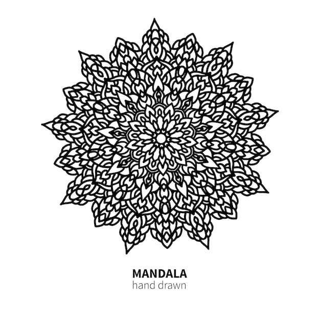 Mandala flower drawing