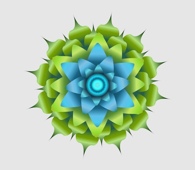 Mandala flower pattern design vector