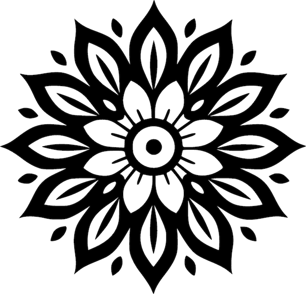 Mandala High Quality Vector Logo Vector illustration ideal for Tshirt graphic