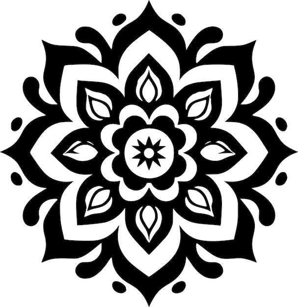 Mandala High Quality Vector Logo Vector illustration ideal for Tshirt graphic